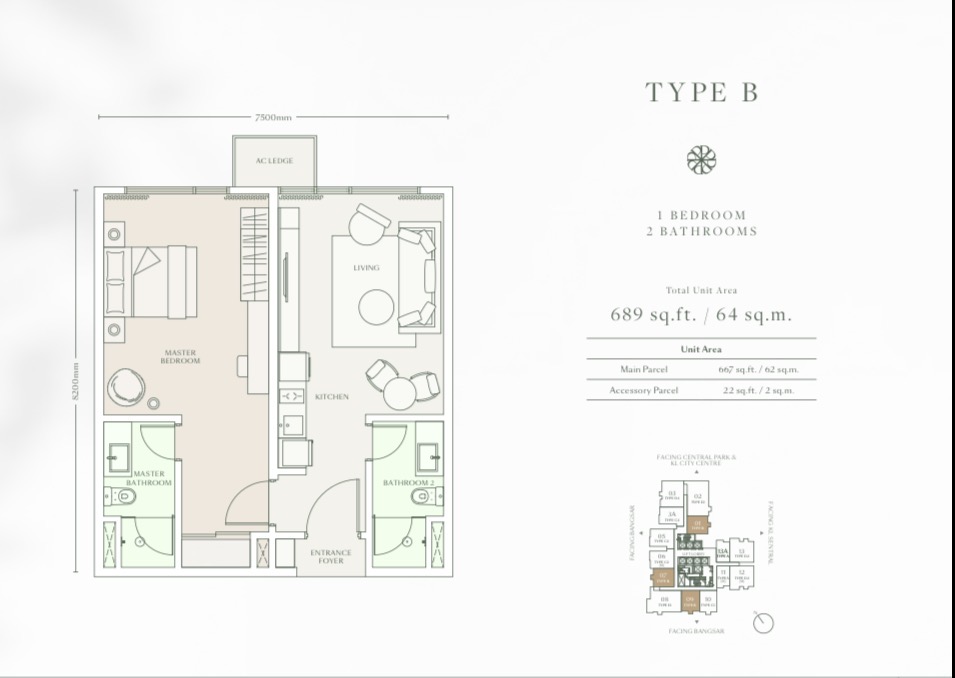 Type B floor plan