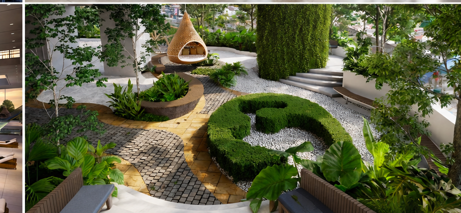 Talisa Residence landscaped garden artist impression
